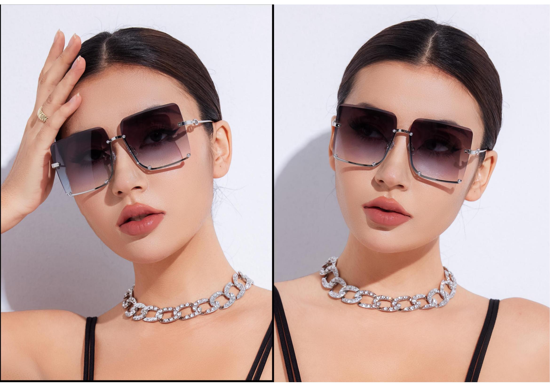 Retro square sunglasses