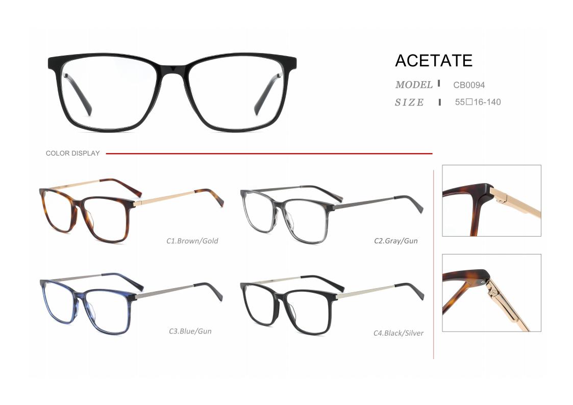 acetate optical eyeglasses frame