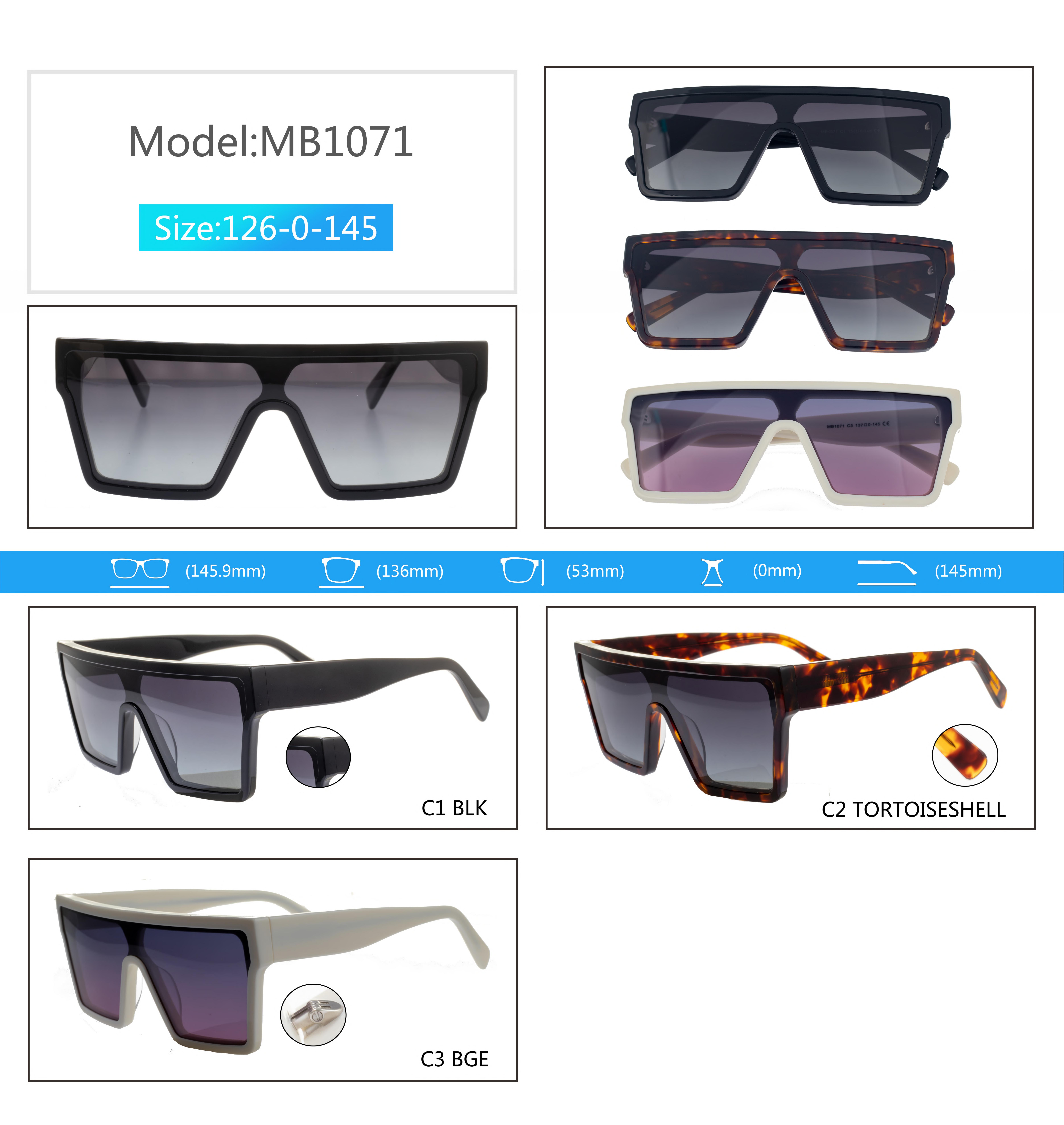 Super practical wide-brimmed sunglasses