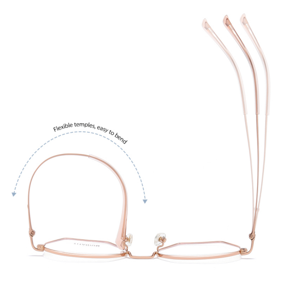 flexible temples titanium eyewear eyeglasses eyeframe
