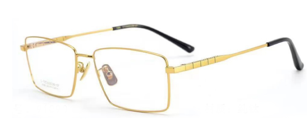 gold framed eyeglasses