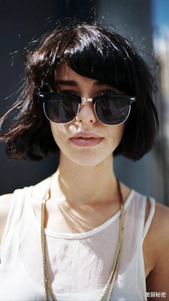 wearing glasses